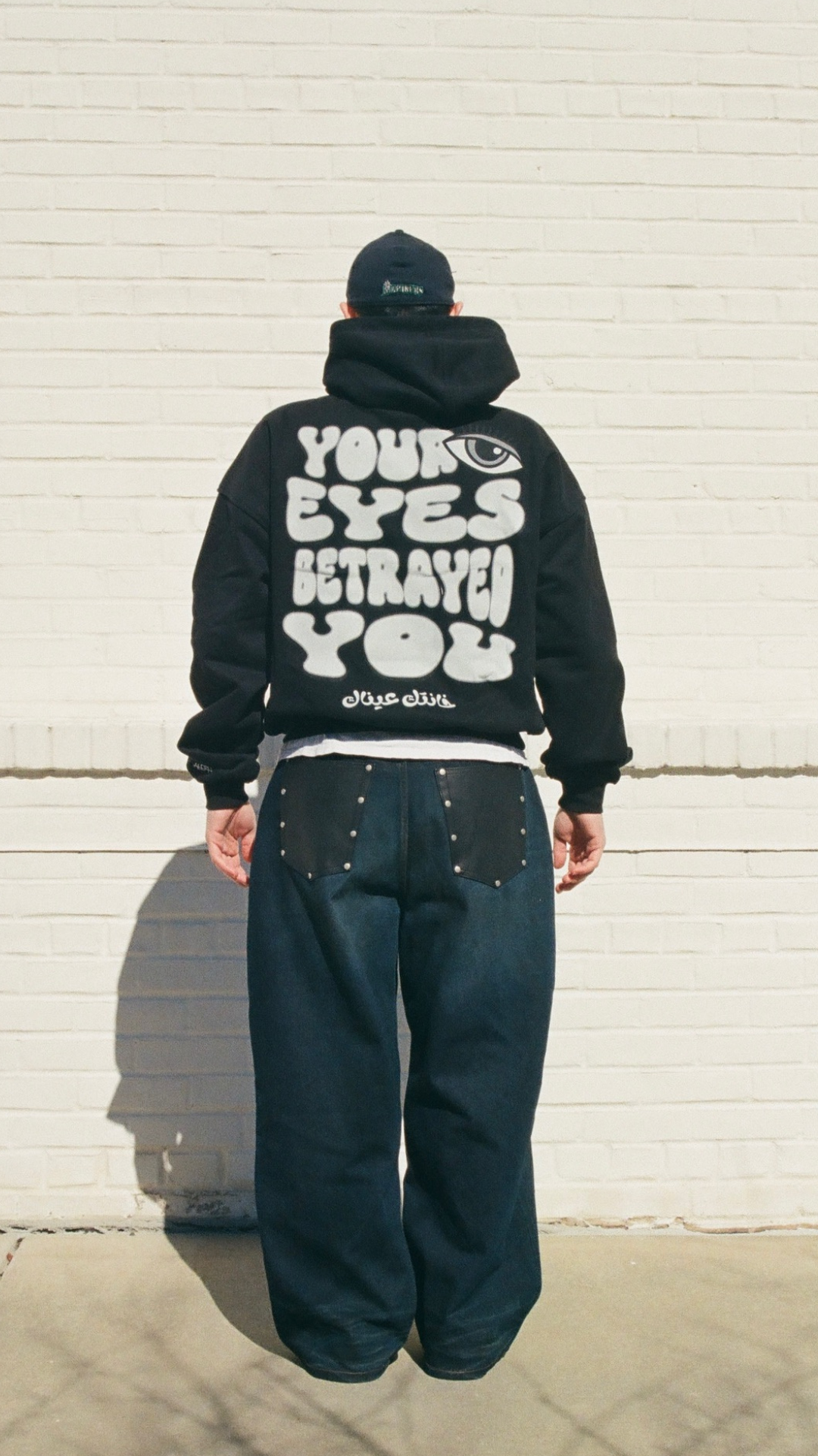 "Your Eyes Betrayed You" Heavyweight Hoodie - Charcoal Black