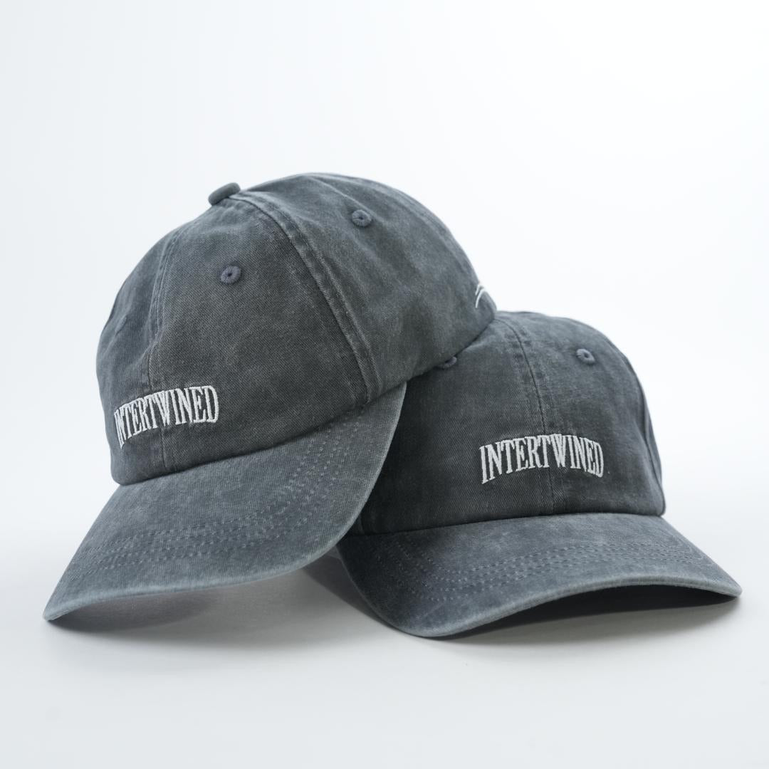 "INTERWTINED" Cap - Vintage Washed Graphite Grey